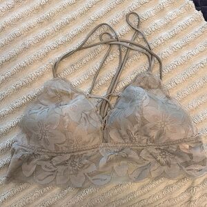 PINK lace bralette